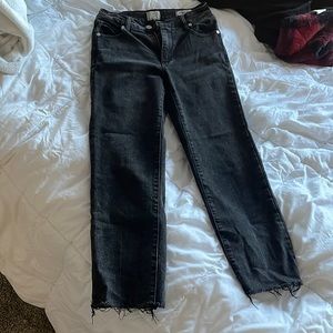 Straight black jeans